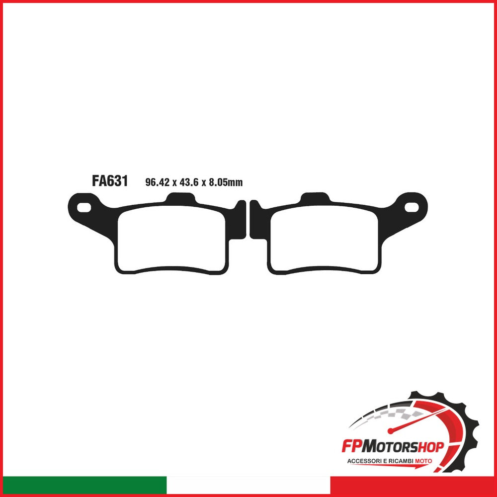 PASTIGLIE FRENO MOTO EBC FA631HH HH CAN AM SPYDER RT/ RS 13- QUAD RT/RS DAL 2013