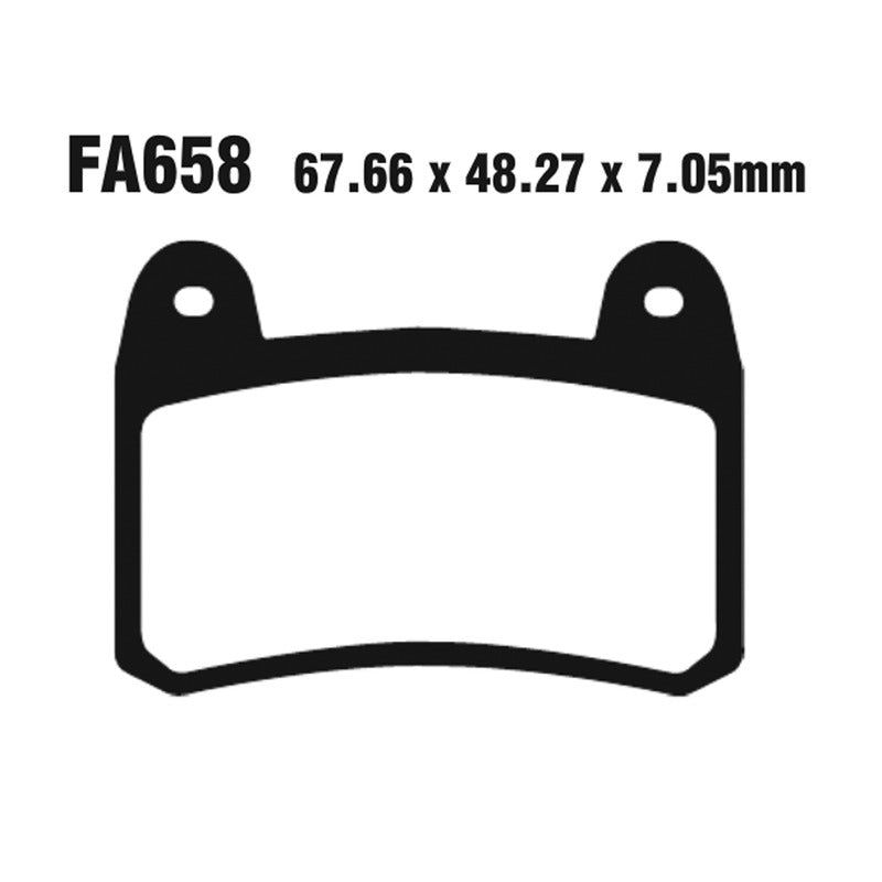 PASTIGLIE FRENO MOTO EBC FA658HH HH BENELLI 200/250/3 00 KEEWAY RKV/RKX ANT.