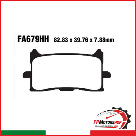 PASTIGLIE FRENO MOTO EBC FA679HH HH HONDA AFRICA TWIN 1000 16- ANT. DAL 2016