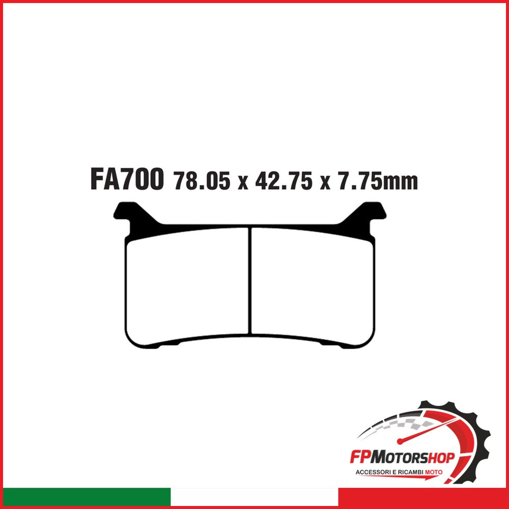 PASTIGLIE FRENO MOTO EBC FA700HH HH HONDA CBR 600 RR 17- ANT. DAL 2017