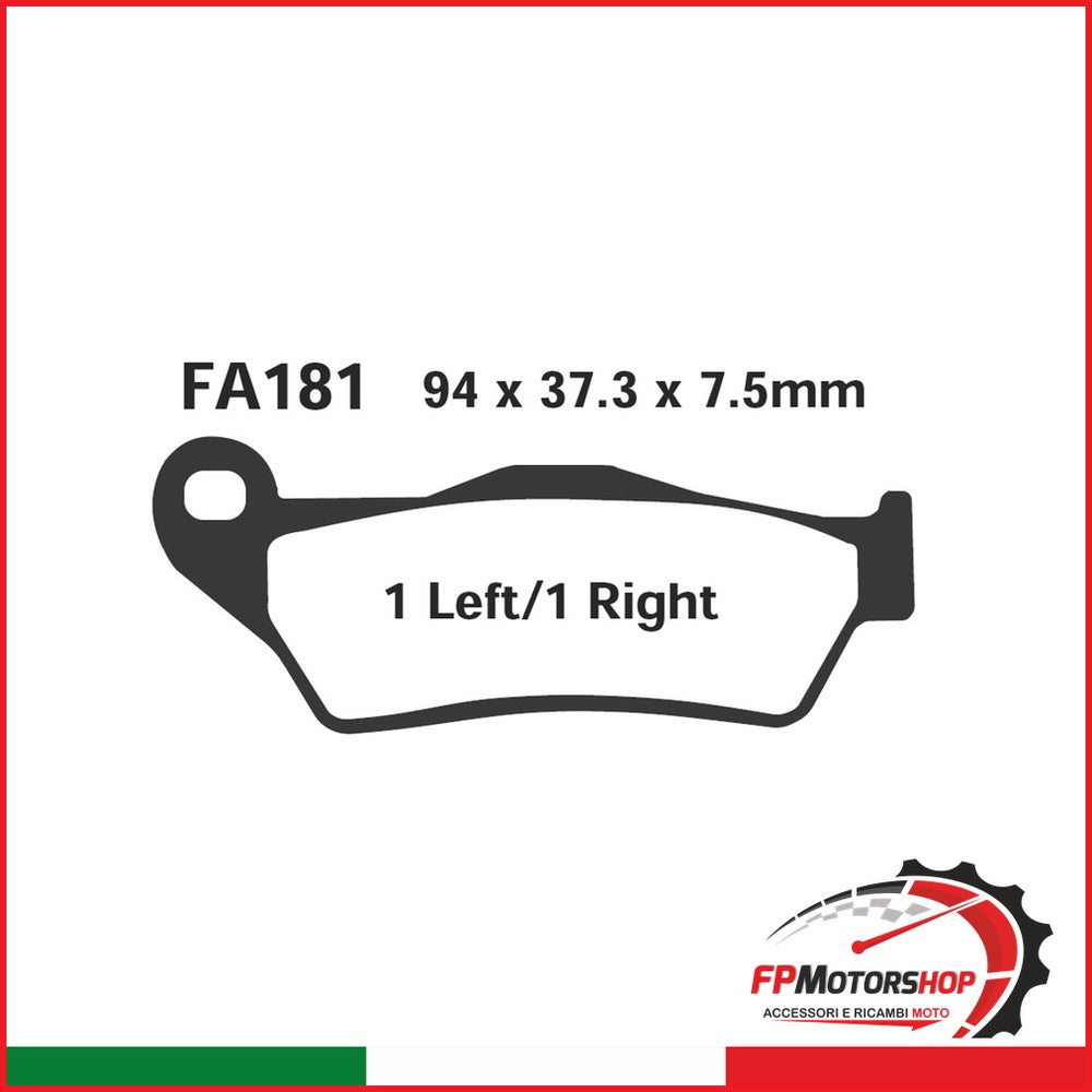 [R2118100] PASTIGLIE EPFA DUCATI MONSTER695 ANT. EPFA181HH