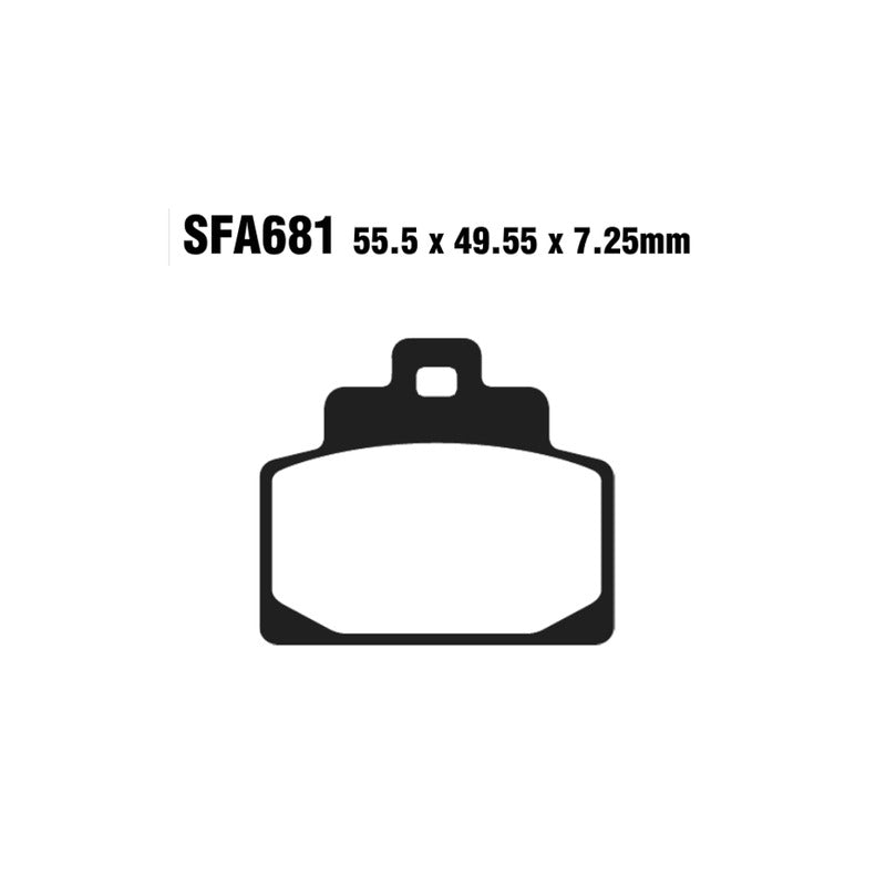 PASTIGLIE FRENO MOTO EBC SFAC681 SFAC PIAGGIO MP3 14- 15 2014-2015