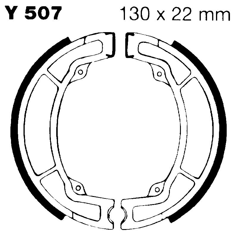 GANASCE YAMAHA YZ 125 76-83 EBC Y507 1976-1983