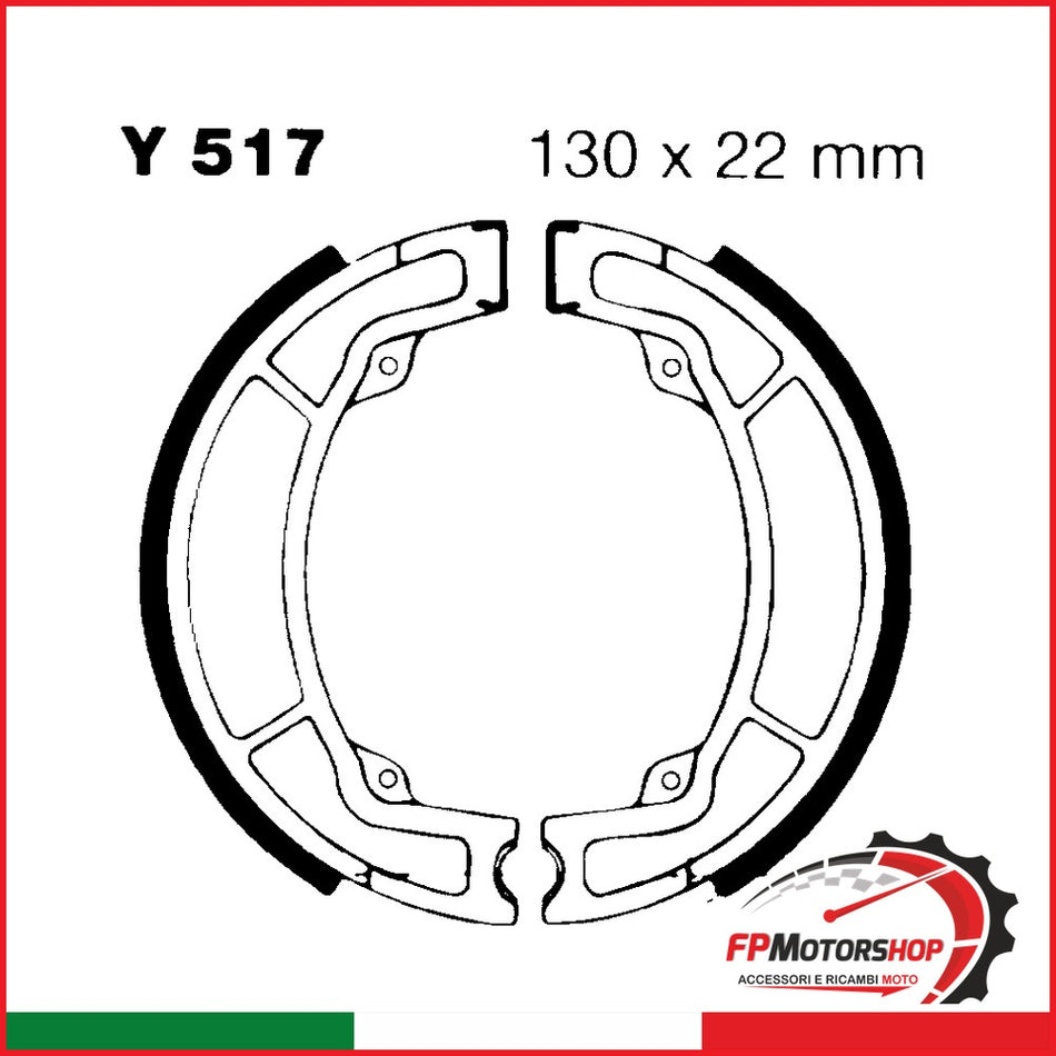 GANASCE YAMAHA YZ 125 83-86 EBC Y517 SCANALATE 1983-1986