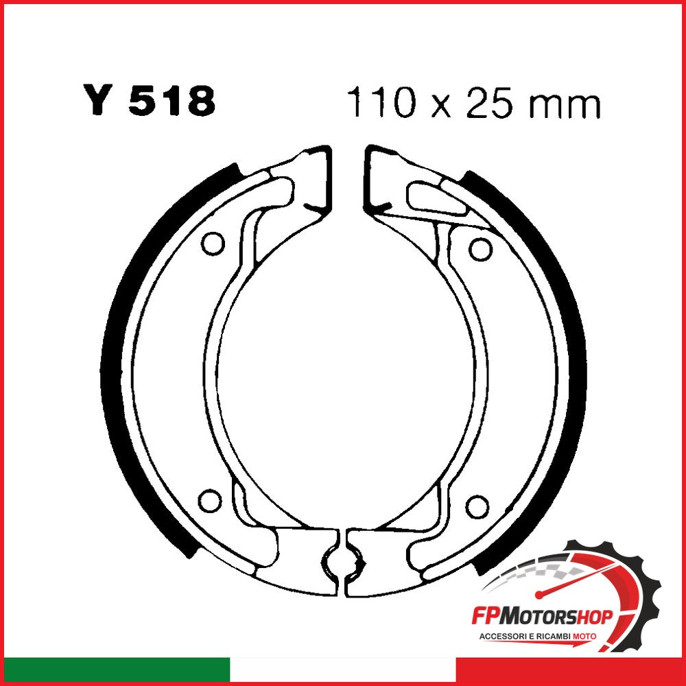 GANASCE MBK BOOSTER I SERIE EBC Y518 ANT./POST.