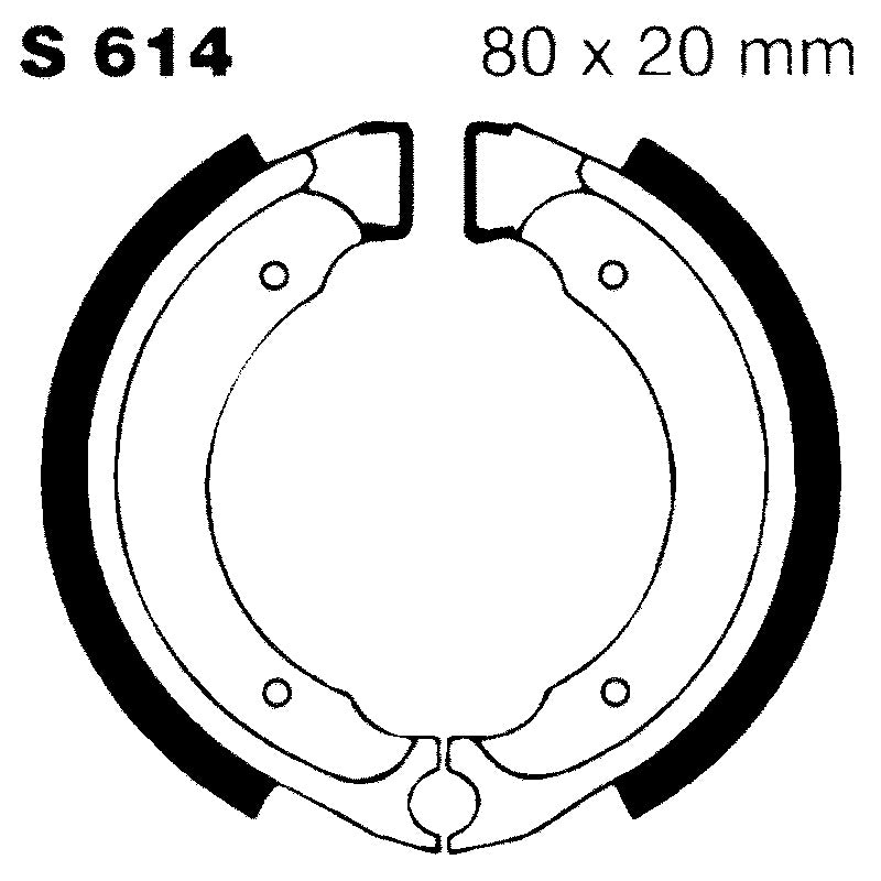 GANASCE KAWA KFX50/80 03-06 EBC S614 2003-2006