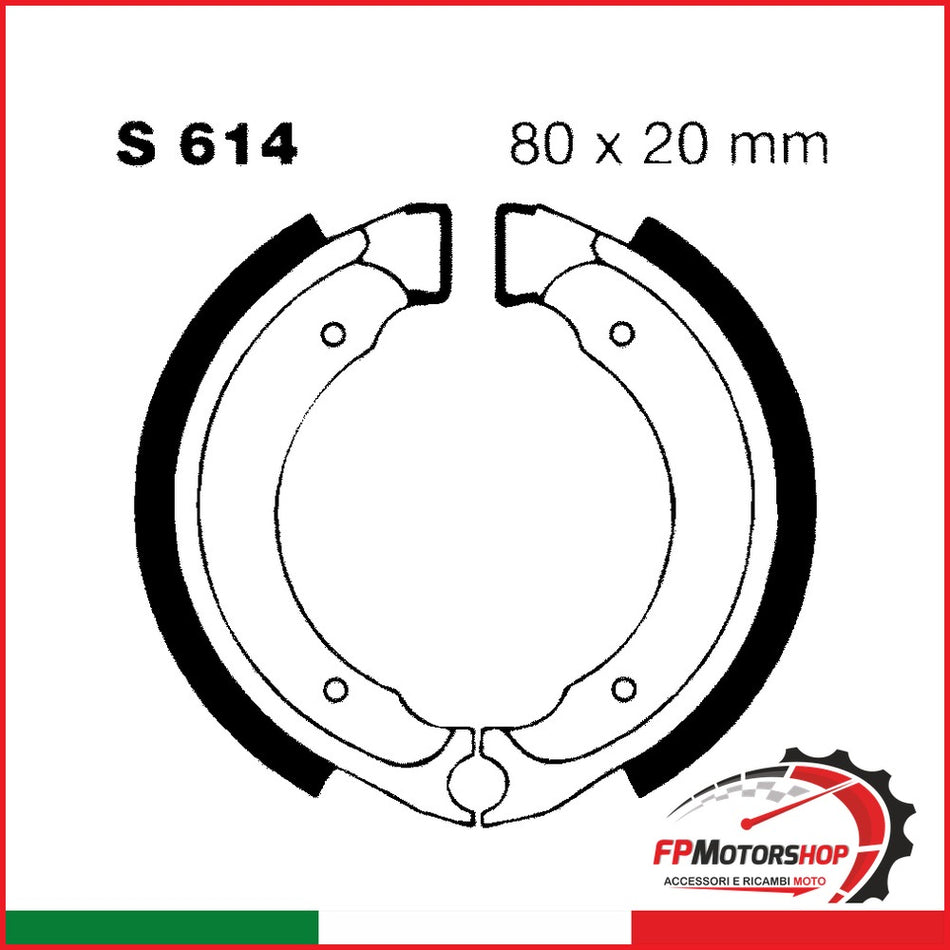 GANASCE KAWA KFX50/80 03-06 EBC S614 2003-2006
