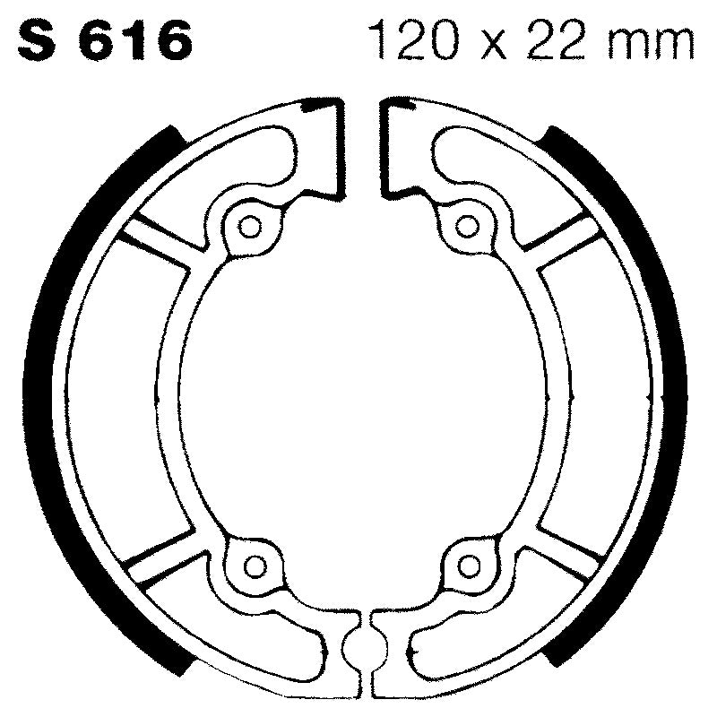 GANASCE SUZUKI RM 125/250 POST EBC S616