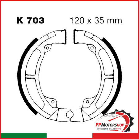 GANASCE KAWA KL250 EBC K703