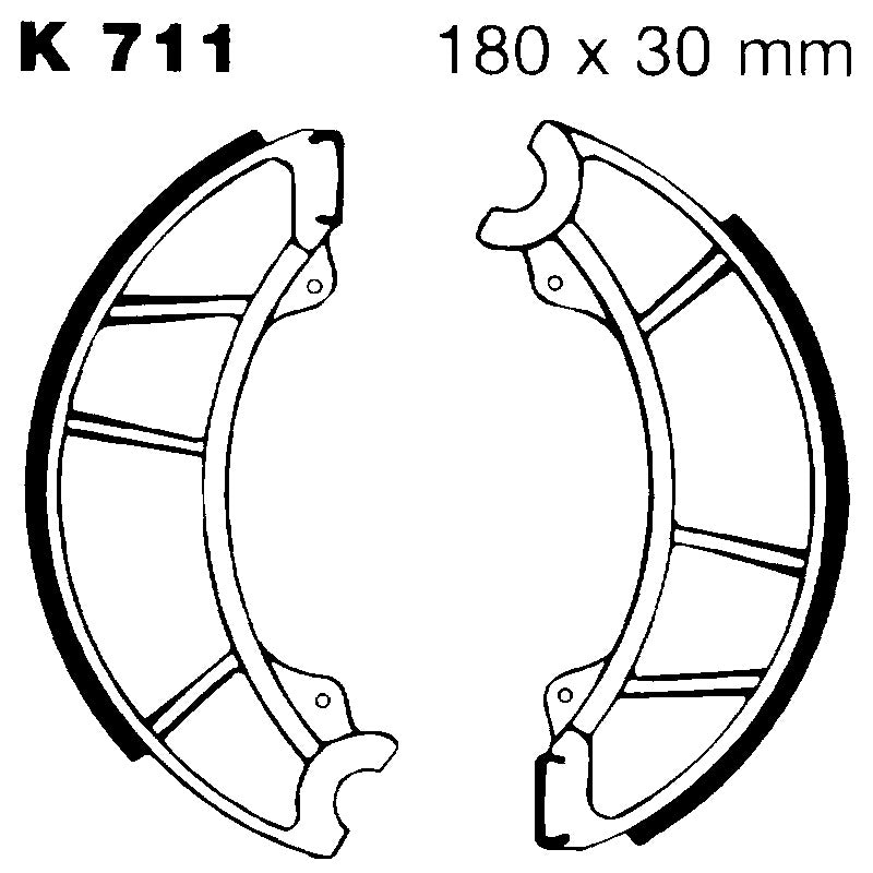 GANASCE KAWASAKI Z 250 80-83 EBC K711 1980-1983