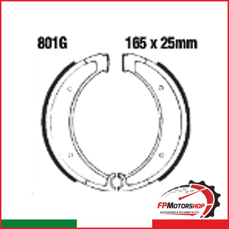 GANASCE HUSQVARNA WR 250/450 71-74 EBC 801G SCANALATE 1971-1974