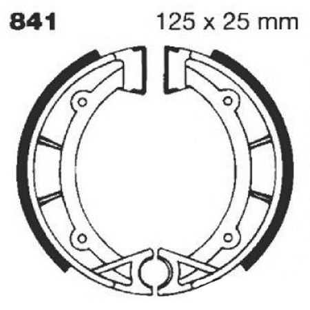 GANASCE APRILIA TX 125/240/311 86-88 EBC 841G SCANALATE 1986-1988 CAGIVA