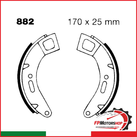 [R2588200] GANASCE PIAGGIO COSA 2/CL/CLX 88-97 ANT. 882