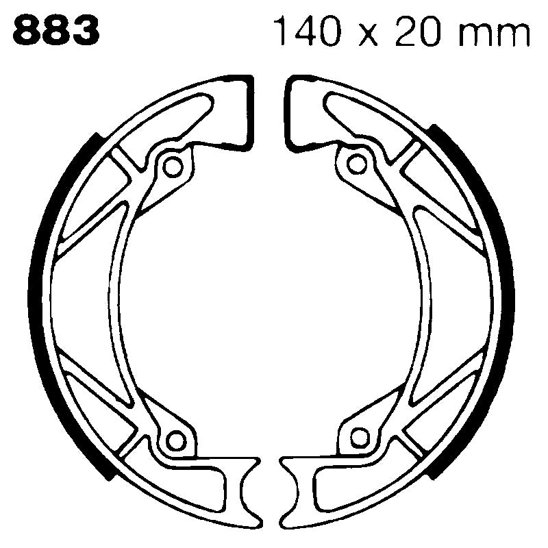 GANASCE GILERA BULLIT 50 90- EBC 883 DAL 1990