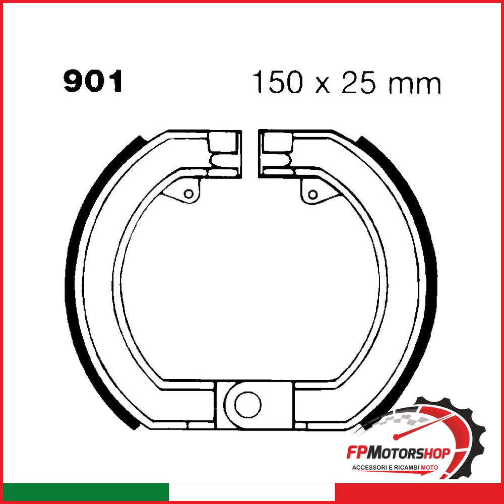 GANASCE PIAGGIO VESPA 125 GTR EBC V901 150 SPRINT VELOCE DAL 1974