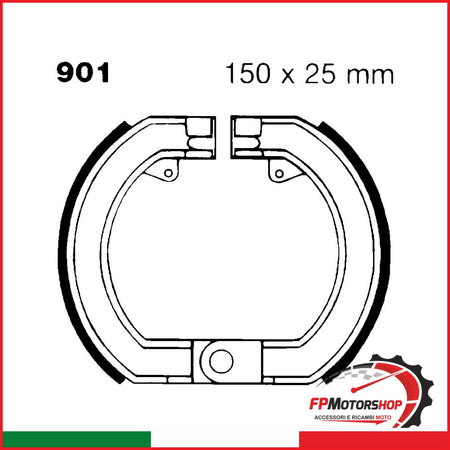GANASCE PIAGGIO VESPA 125 GTR EBC V901 150 SPRINT VELOCE DAL 1974