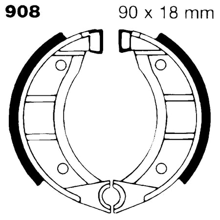 GANASCE CIAO MOZZO GRIMECA DIAM.90 EBC 908 PIAGGIO GARELLI