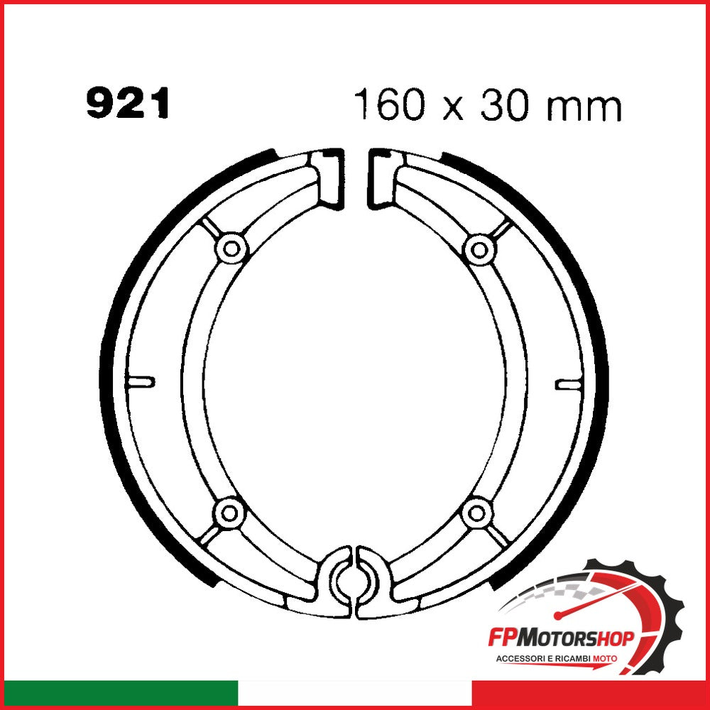 GANASCE APRILIA CLASSIC 125 POST. EBC 921 GILERA