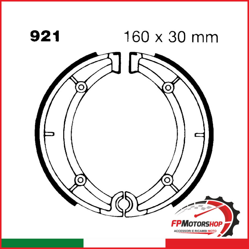 GANASCE APRILIA CLASSIC 125 POST. EBC 921 GILERA