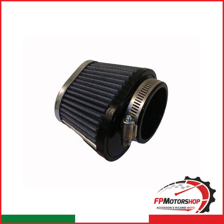 FILTRO ARIA MOTO RC098 OVALE DIAM.55 RETE METALLICA LAVABILE