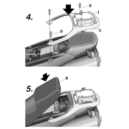 ATTACCO BAULETTO SUZUKI DL V-STROM S0VS12ST 650 2004-2011