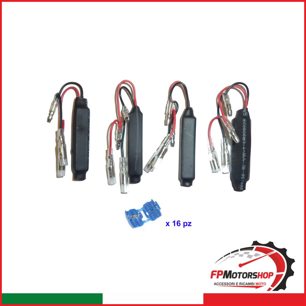 KIT 4 RESISTENZE PER FRECCE S4925830 LED BKR 10W UNIVERSALE