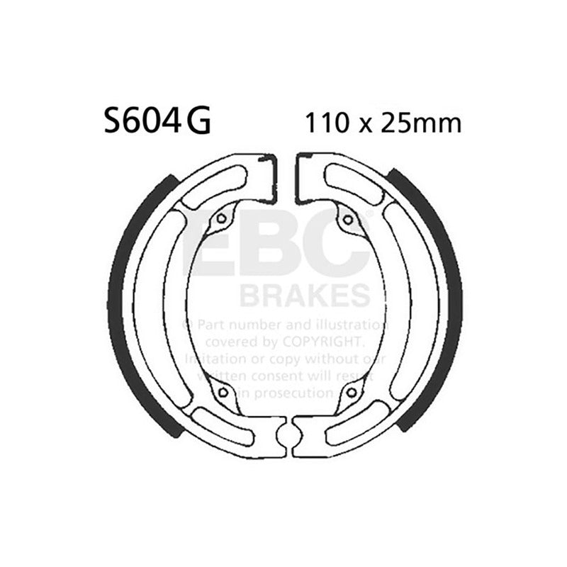 GANASCE SUZUKI DR-Z 125 03-21SCANALATE EBC R2560401 - foto originale
