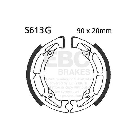 GANASCE KAWASAKI KDX 50-03-05SCANALATE EBC R2561301 - foto originale