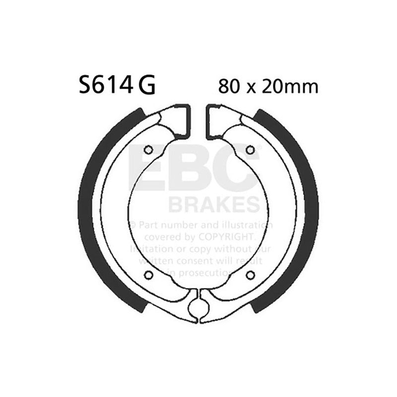 GANASCE KAWASAKI KFX 50-80 03-06 SCANALATE EBC R2561401 - foto originale