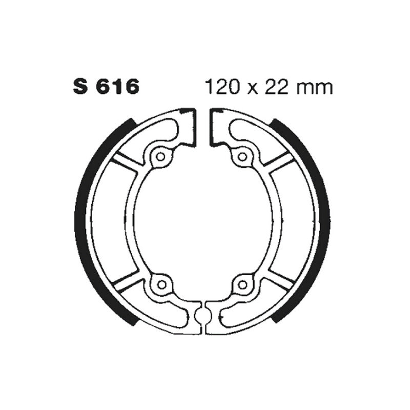 GANASCE SUZUKI RM 125/250 81-87 EBC S616G SCANALATE 1981-1987