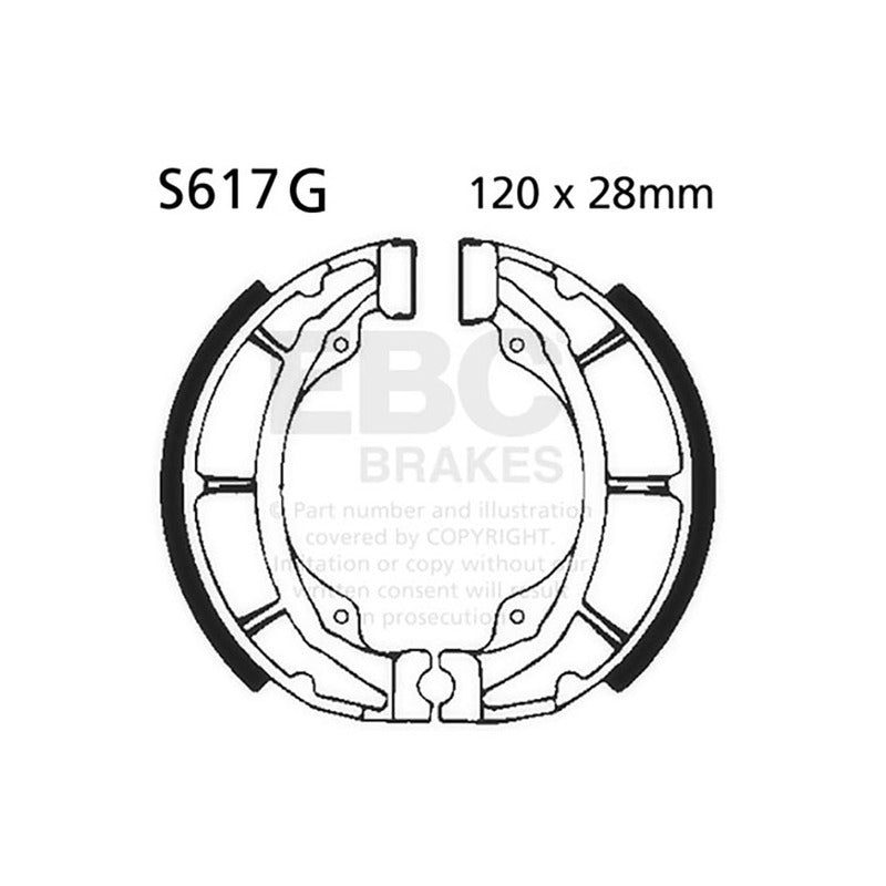 GANASCE SUZUKI RM 100/125 79- EBC S617G 81 SCANALATE 1979-1981