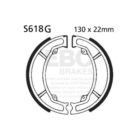 GANASCE SUZUKI RM 125/250/40081-83 SCANALATE EBC R2561801 - foto originale