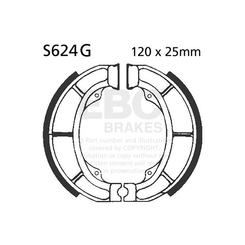 GANASCE SUZUKI ADDRESS 50/10092-96 SCANALATE EBC R2562401 - foto originale
