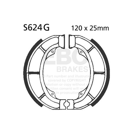 GANASCE SUZUKI ADDRESS 50/10092-96 SCANALATE EBC R2562401 - foto originale
