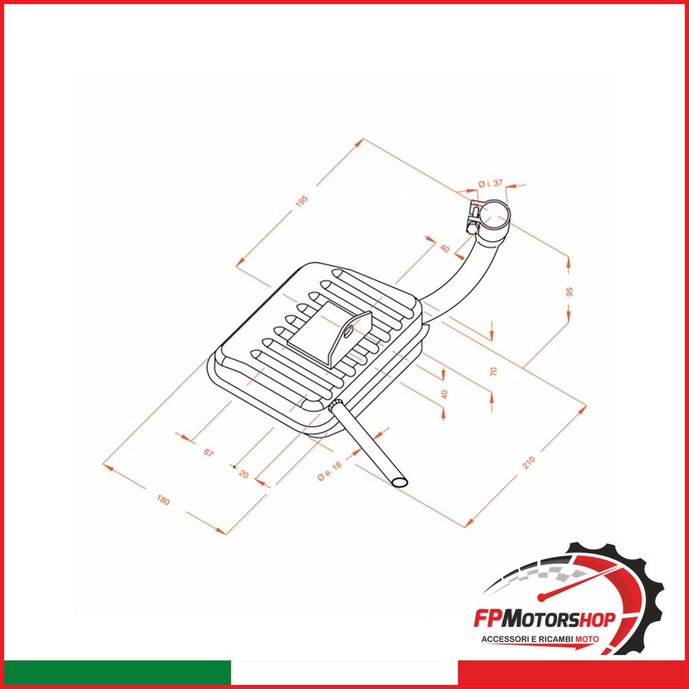 MARMITTA SITO PIAGGIO VESPA GL 0204