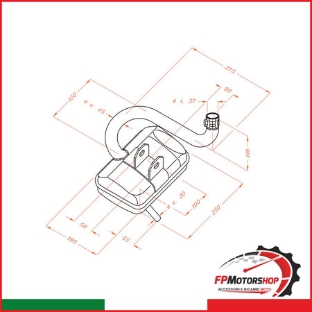 MARMITTA SITO PIAGGIO VESPA PX 0231