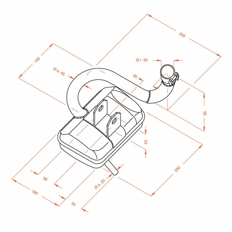 MARMITTA SITO PIAGGIO VESPA P 0232 200 E