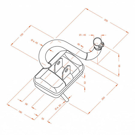 MARMITTA SITO PIAGGIO VESPA P 0232 200 E