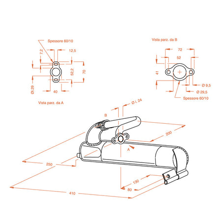 MARMITTA SITO PIAGGIO VESPA ET3 0238 125 MOD. 2050-1990
