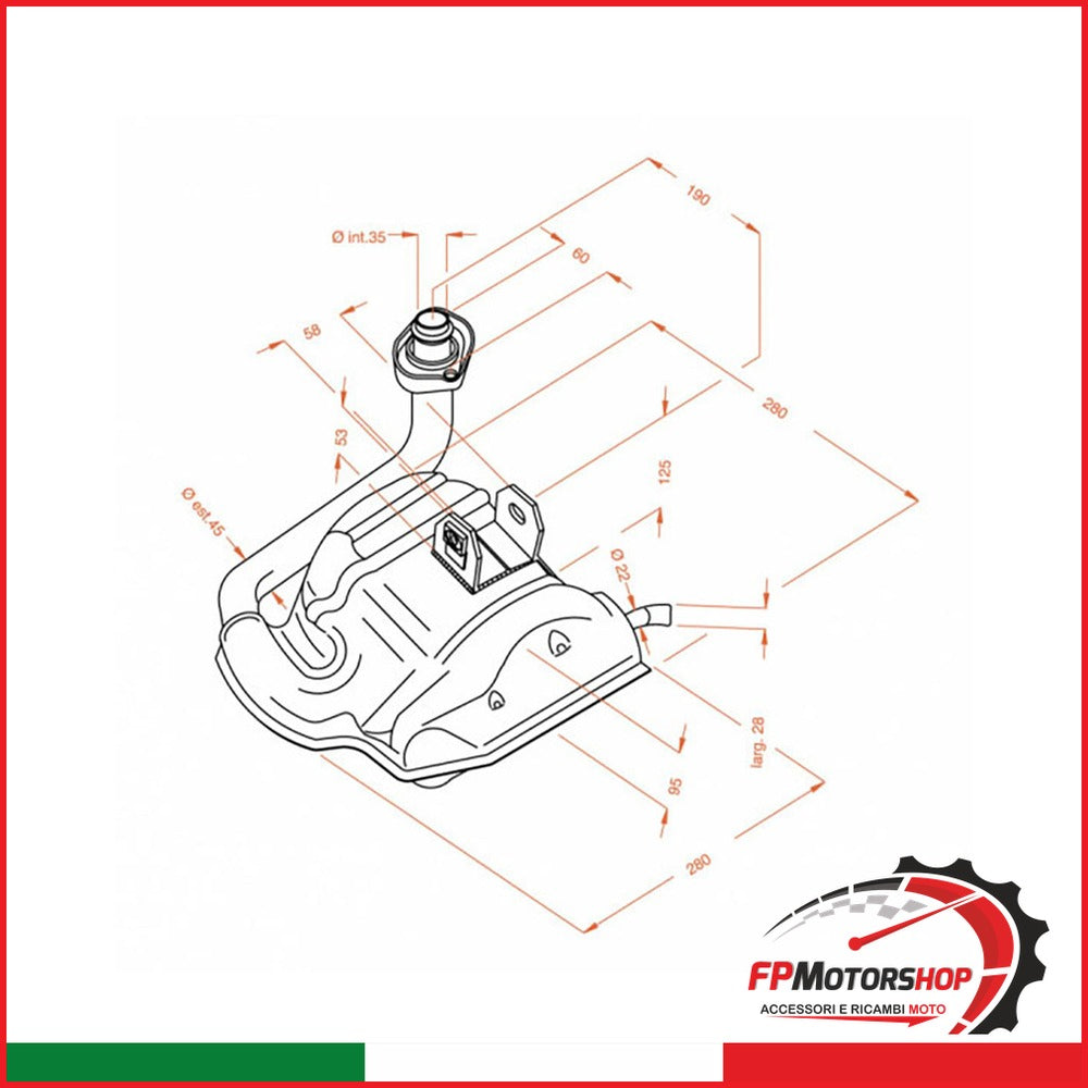 MARMITTA SITOPLUS PIAGGIO VESPA T5 0243 125