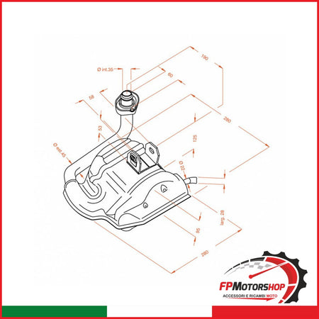 MARMITTA SITOPLUS PIAGGIO VESPA T5 0243 125