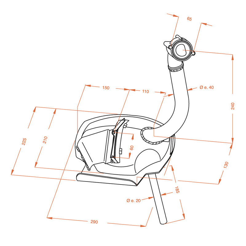 MARMITTA SITO PIAGGIO APE TM 0245 703