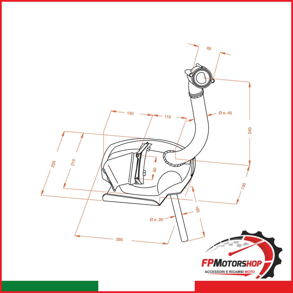 MARMITTA SITO PIAGGIO APE TM 0245 703