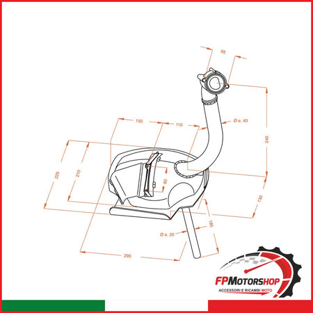 MARMITTA SITO PIAGGIO APE TM 0245 703