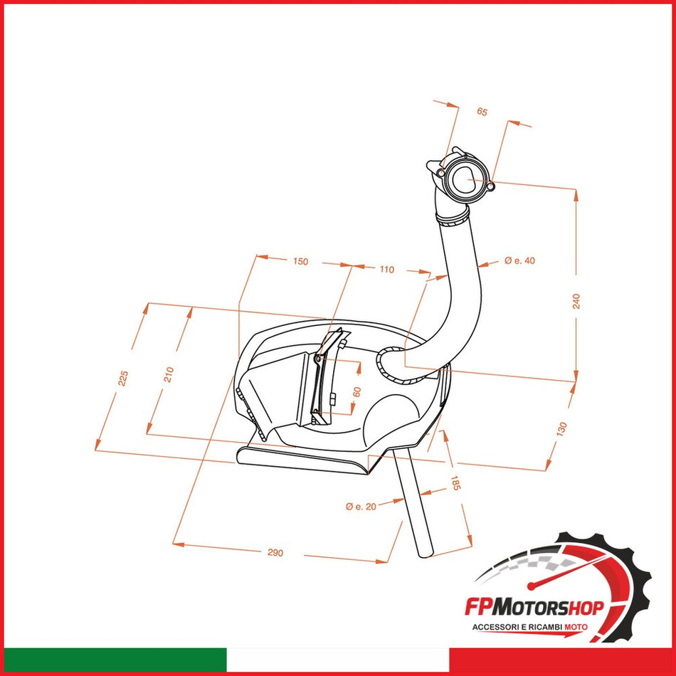 MARMITTA SITO PIAGGIO APE TM 0245 703