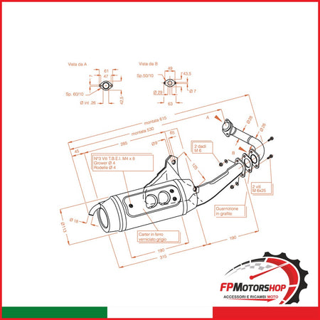 MARMITTA SITOPLUS GILERA TYPHOON 50 0554 1994-2001