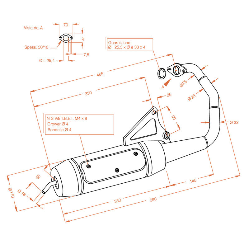 MARMITTA SITOPLUS MBK BOOSTER 50 0559 YAMAHA
