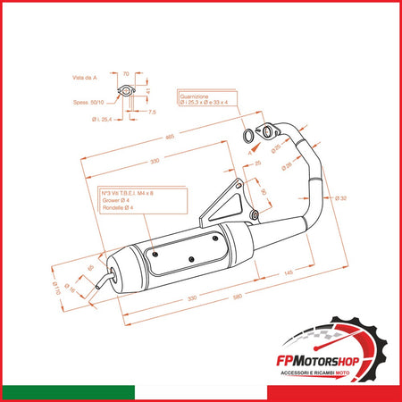 MARMITTA SITOPLUS MBK BOOSTER 50 0559 YAMAHA