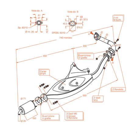 MARMITTA SITOPLUS PIAGGIO ZIP 50 0572 SP 1996-2004 GILERA