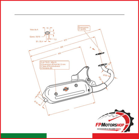 MARMITTA SITOPLUS SCARABEO 50 DD 0575 1999-2001 APRILIA